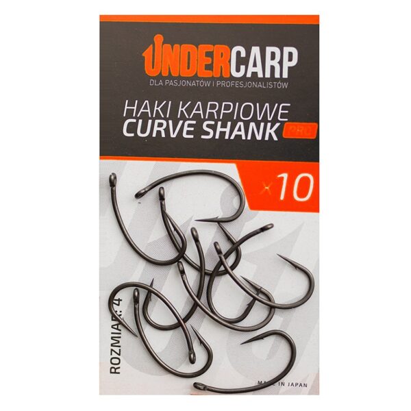 UNDERCARP Haki Karpiowe Curve Shank 4 PRO