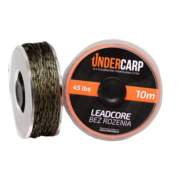 UNDERCARP Leadcore bez rdzenia 10m 45lbs zielony