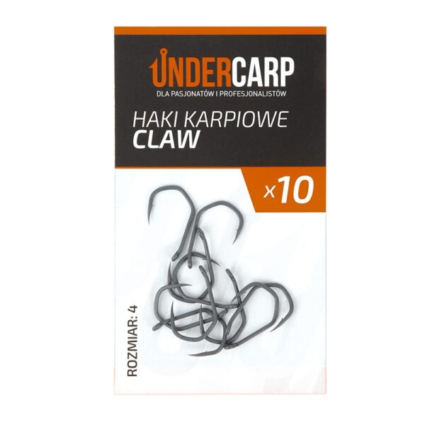 UNDERCARP Teflonowe haki karpiowe CLAW 4 UNDERCARP Teflonowe haki karpiowe CLAW 4