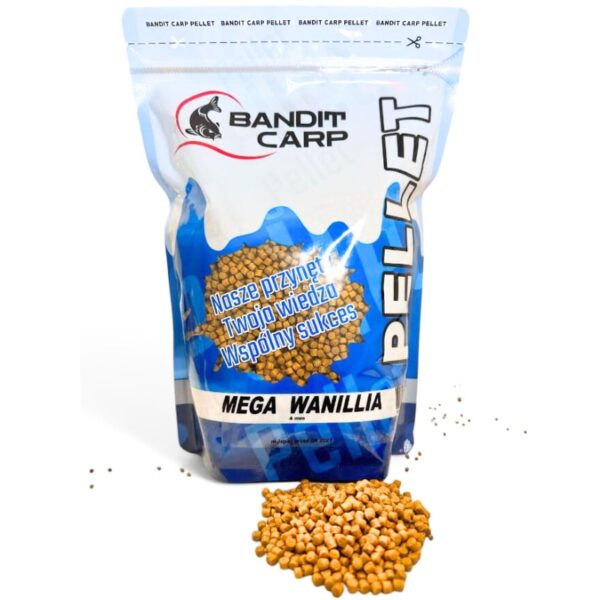 BANDIT CARP Pellet zanętowy Mega Wanilia 4mm 1kg