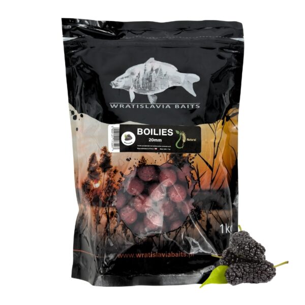WRATISLAVIA BAITS kulki zanętowe Natural Morwa 1kg 20mm