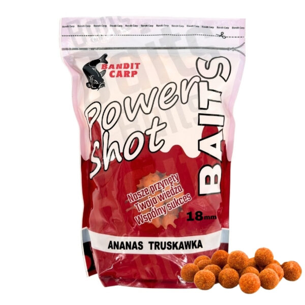 BANDIT CARP Kulki zanętowe PS Ananas Truskawka 1kg 18mm