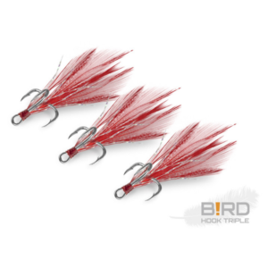 Delphin kotwice Bird czerwone pióra 3 szt