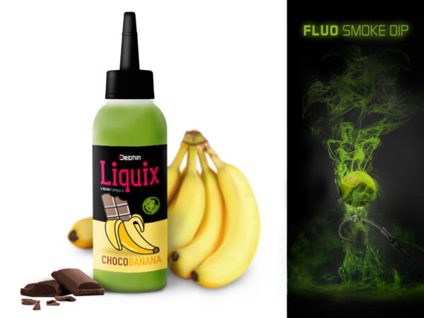 Delphin Fluo Smoke Dip LiquiX Czekolada Banan