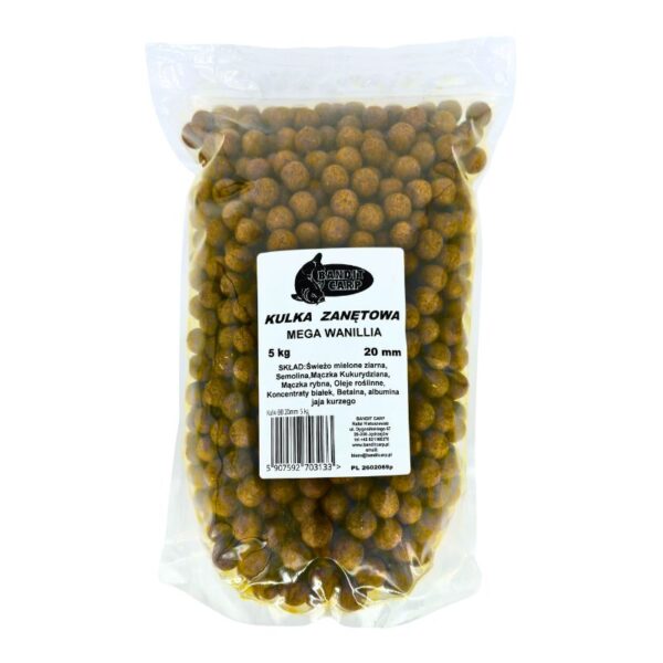 BANDIT CARP Kulki zanętowe Mega wanilia 5kg 20mm