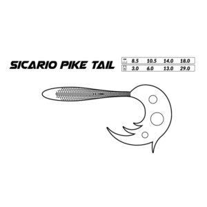 MIKADO Przynęta Sicario Pike Tail