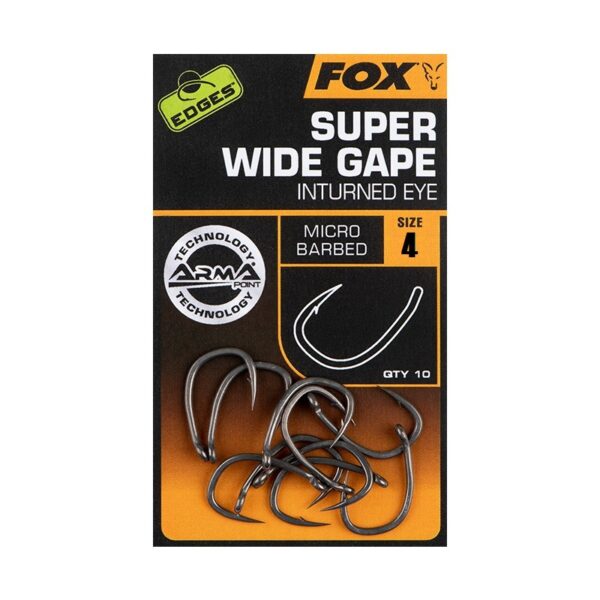 Fox Edges™ Armapoint Haczyki Super Wide Gape rozm. 4