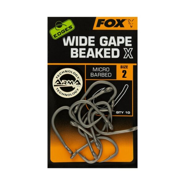 Fox Edges™ Haczyki Wide Gape Beaked X rozm. 2