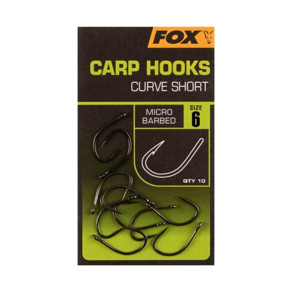 Fox Haczyki Curve Shank Short Carp Hooks rozm. 6