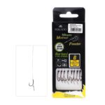 MIKADO Przypony Method Feeder z igłą - hak z zadziorem - plecionka 0.12mm