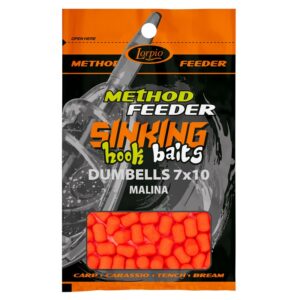 LORPIO Dumbells Hook Baits Sinking 7x10mm 20g Malina