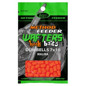 LORPIO Dumbells Wafters Hook Baits 7x10mm 15g Malina