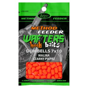 LORPIO Dumbells Wafters Hook Baits 7x10mm 15g Malina Czarny Pieprz