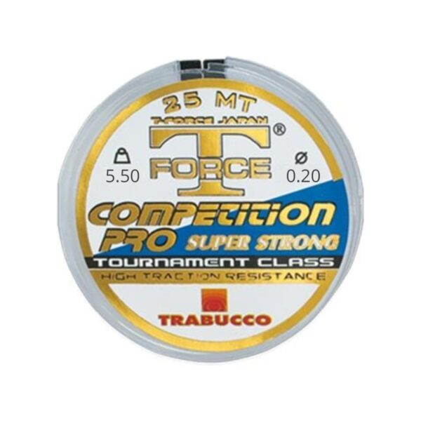 TRABUCCO Żyłka przyponowa T-Force Competition 0.20mm 25m