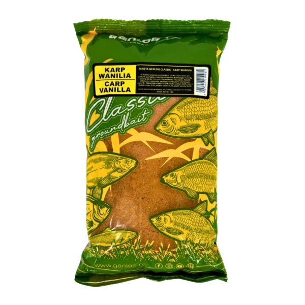 GENLOG Zanęta Classic Karp Wanilia 1kg GENLOG Zanęta Classic Karp Wanilia 1kg