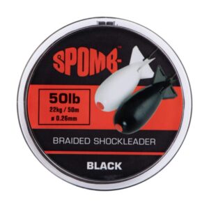 SPOMB Strzałówka z plecionki Spomb™ Braided Shockleader 22kg 50lb - czarny