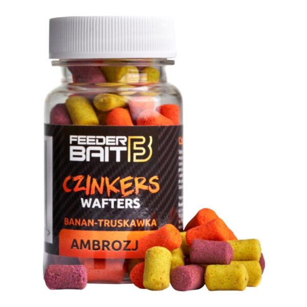 FEEDER BAIT Przynęta Czinkers Wafters Ambrozja Truskawka & Banan FEEDER BAIT Przynęta Czinkers Wafters Ambrozja Truskawka & Banan