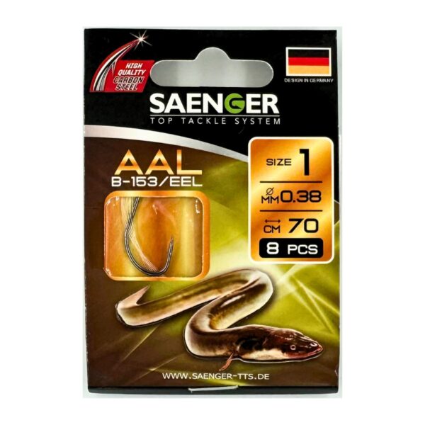 SAENGER Przypony wiązane Aal Węgorz 70cm 0.38mm rozm. 1