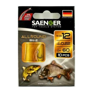 SAENGER Przypony wiązane Allround Karpiowate 60cm 0.22mm rozm. 12