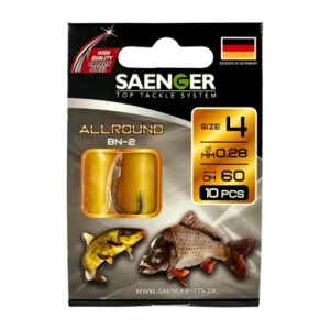 SAENGER Przypony wiązane Allround Karpiowate 60cm 0.28mm rozm. 4