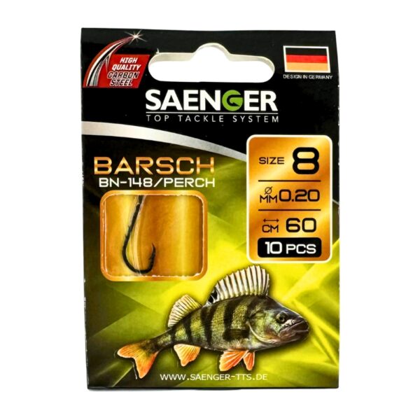 SAENGER Przypony wiązane Barsch 60cm 0.20mm rozm. 8