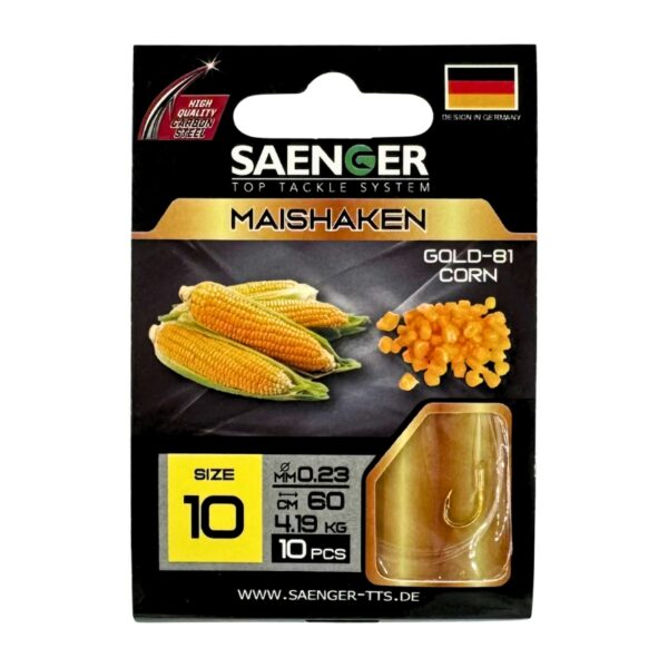 SAENGER Przypony wiązane Maishaken 60cm 0.23mm rozm. 10