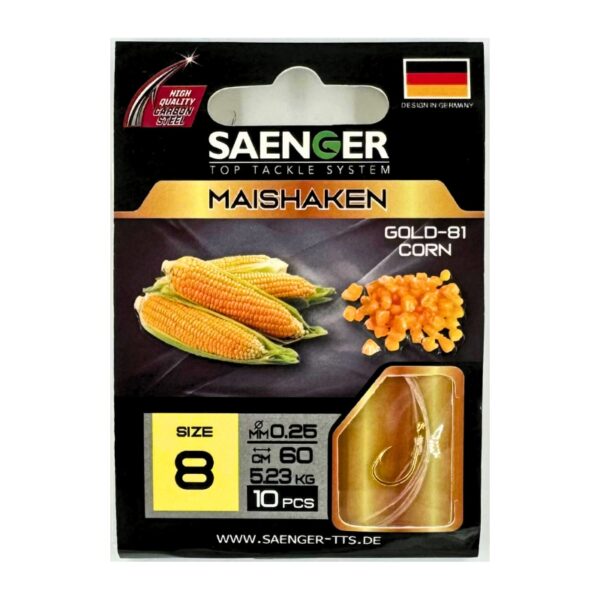 SAENGER Przypony wiązane Maishaken 60cm 0.25mm rozm. 8