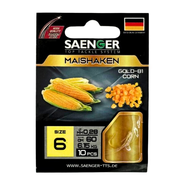 SAENGER Przypony wiązane Maishaken 60cm 0.28mm rozm. 6 SAENGER Przypony wiązane Maishaken 60cm 0.28mm rozm. 6