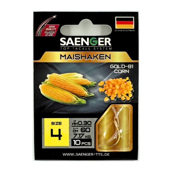 SAENGER Przypony wiązane Maishaken 60cm 0.30mm rozm. 4