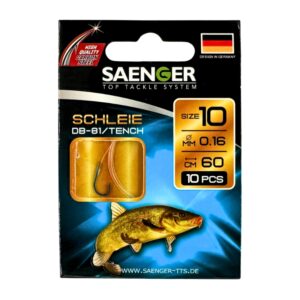 SAENGER Przypony wiązane Tench Lin 60cm 0.16mm rozm. 10
