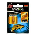 SAENGER Przypony wiązane Tench Lin 60cm 0.18mm rozm. 8