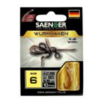 SAENGER Przypony wiązane Wurmhaken 60cm 0.28mm rozm. 6