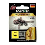 SAENGER Przypony wiązane Wurmhaken 60cm 0.30mm rozm. 4