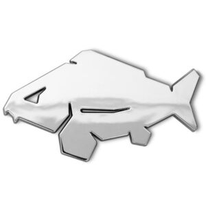 DELPHIN Naklejka wędkarska 3D Karp Chrom