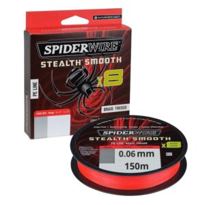 SPIDERWIRE Plecionka Stealth Smooth x8 0.06mm 150m - Czerwona