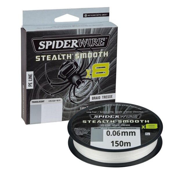 SPIDERWIRE Plecionka Stealth Smooth x8 0.06mm 150m - Transparentna SPIDERWIRE Plecionka Stealth Smooth x8 0.06mm 150m - Transparentna