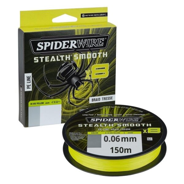 SPIDERWIRE Plecionka Stealth Smooth x8 0.06mm 150m - Żółta