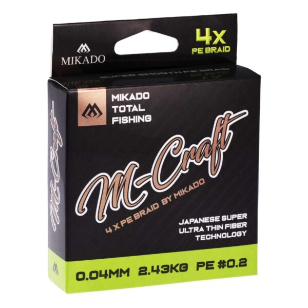 MIKADO Plecionka M-Craft Braid - Zielona Fluo