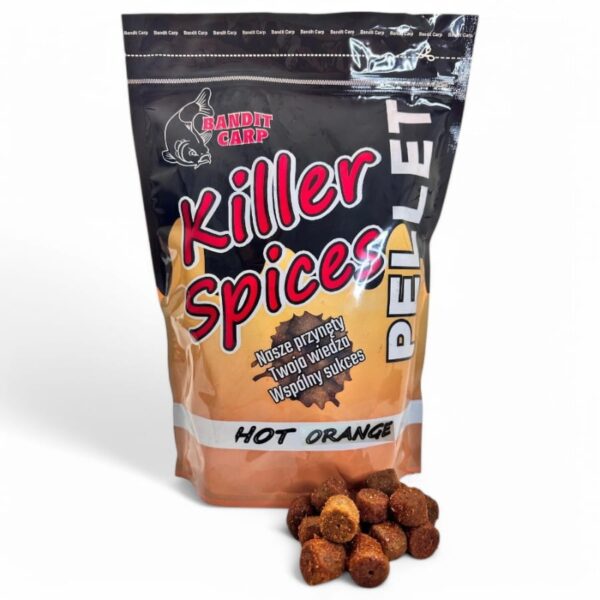 BANDIT CARP Pellet zanętowy Killer Spice Hot Orange 18mm 1kg