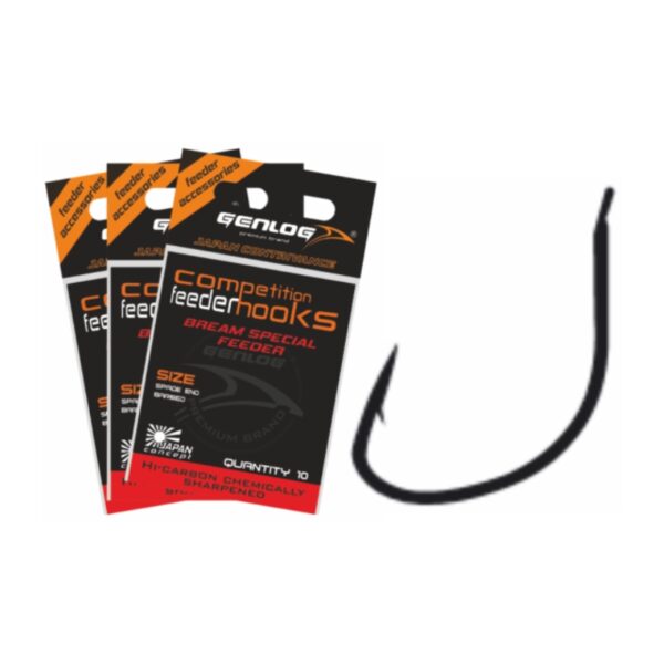 GENLOG Haczyki z zadziorem Bream Special Feeder 10szt.