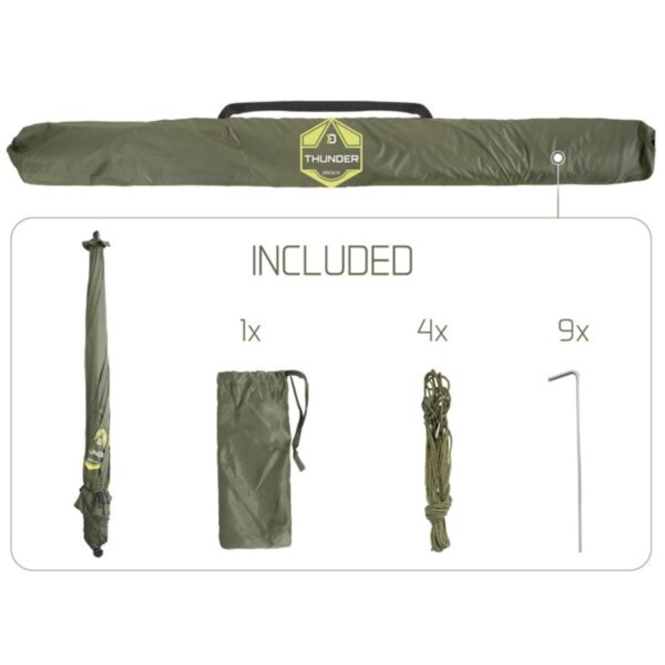 DELPHIN Parasol ze ścianką boczną THUNDER FullWALL