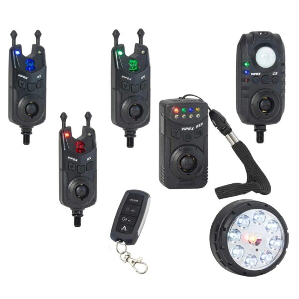 ANACONDA Zestaw sygnalizatorów z centralką czujnikiem i lampką 3+1 Vipex RS