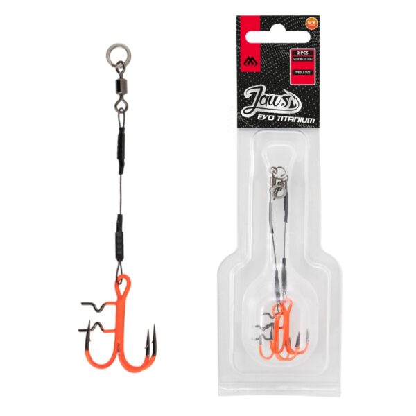 MIKADO Dozbrojka tytanowa JAWS Evo Titanium 15kg 10cm UV