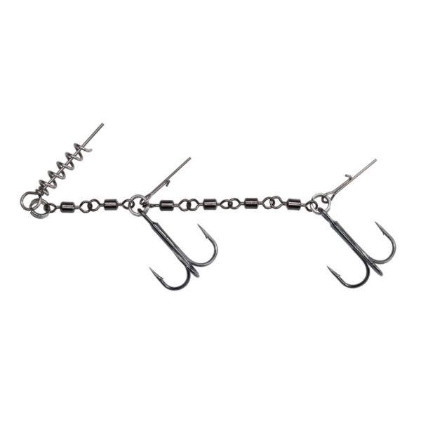 MIKADO Dozbrojka z krętlików JAWS Double Evo Stinger XL 35kg rozm. 2/0 - 1 sztuka