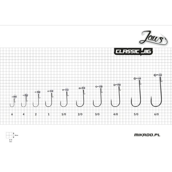 MIKADO Główka jigowa JAWS Classic 3 szt.