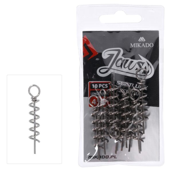 MIKADO Wkręt JAWS do przynęt miękkich - 10 szt. MIKADO Wkręt JAWS do przynęt miękkich - 10 szt.