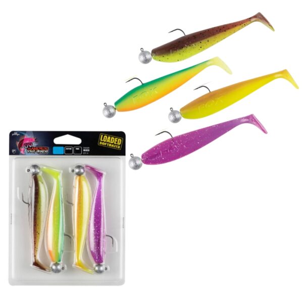 FOX RAGE Przynęty Zander Pro Shad Ultra UV uzbrojone
