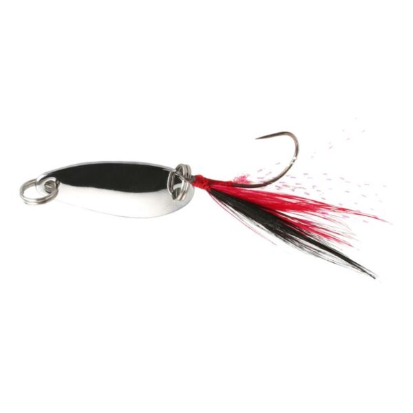 MIKADO Błystka wahadłowa - mini spoon z chwostem srebrna MIKADO Błystka wahadłowa - mini spoon z chwostem srebrna