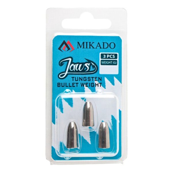 MIKADO Ciężarek Jaws Tungsten Bullet - 3 szt.