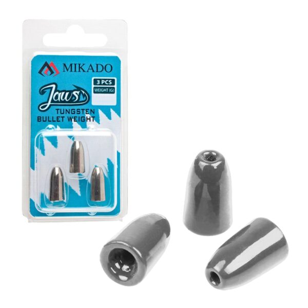 MIKADO Ciężarek Jaws Tungsten Bullet - 3 szt. MIKADO Ciężarek Jaws Tungsten Bullet - 3 szt.